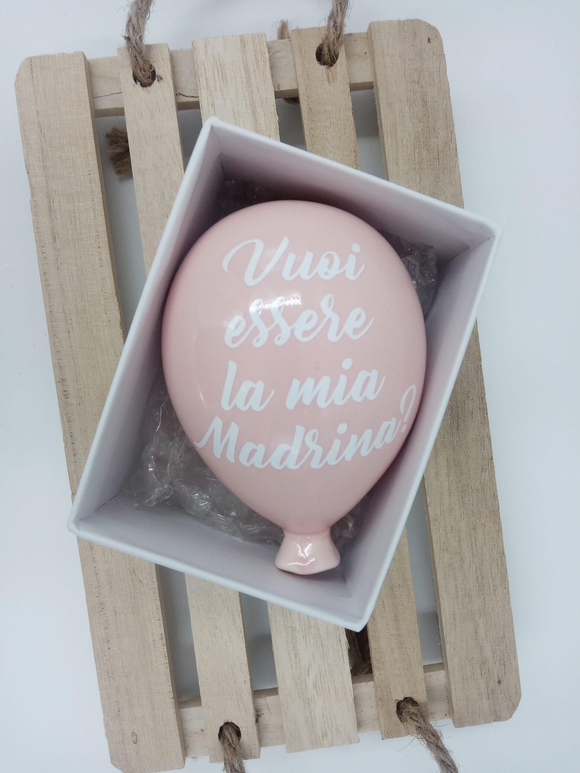 Vuoi essere la mia madrina Calamita in ceramica per madrina di battesino o  cresima, motivo floreale regalo madrina -  Italia